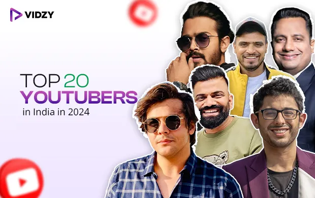 Top 20 YouTubers in India in 2024