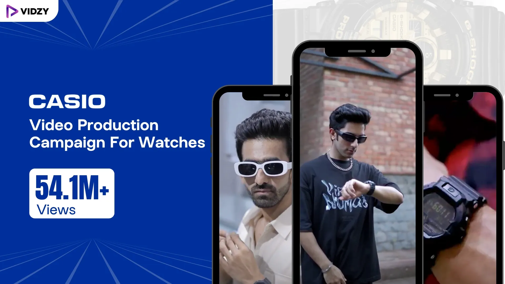 Casio Video Production Campaign For Watches: 54.1M+ Views